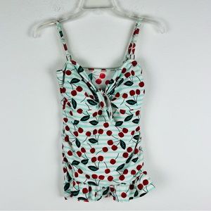 Marine West cherry tankini top